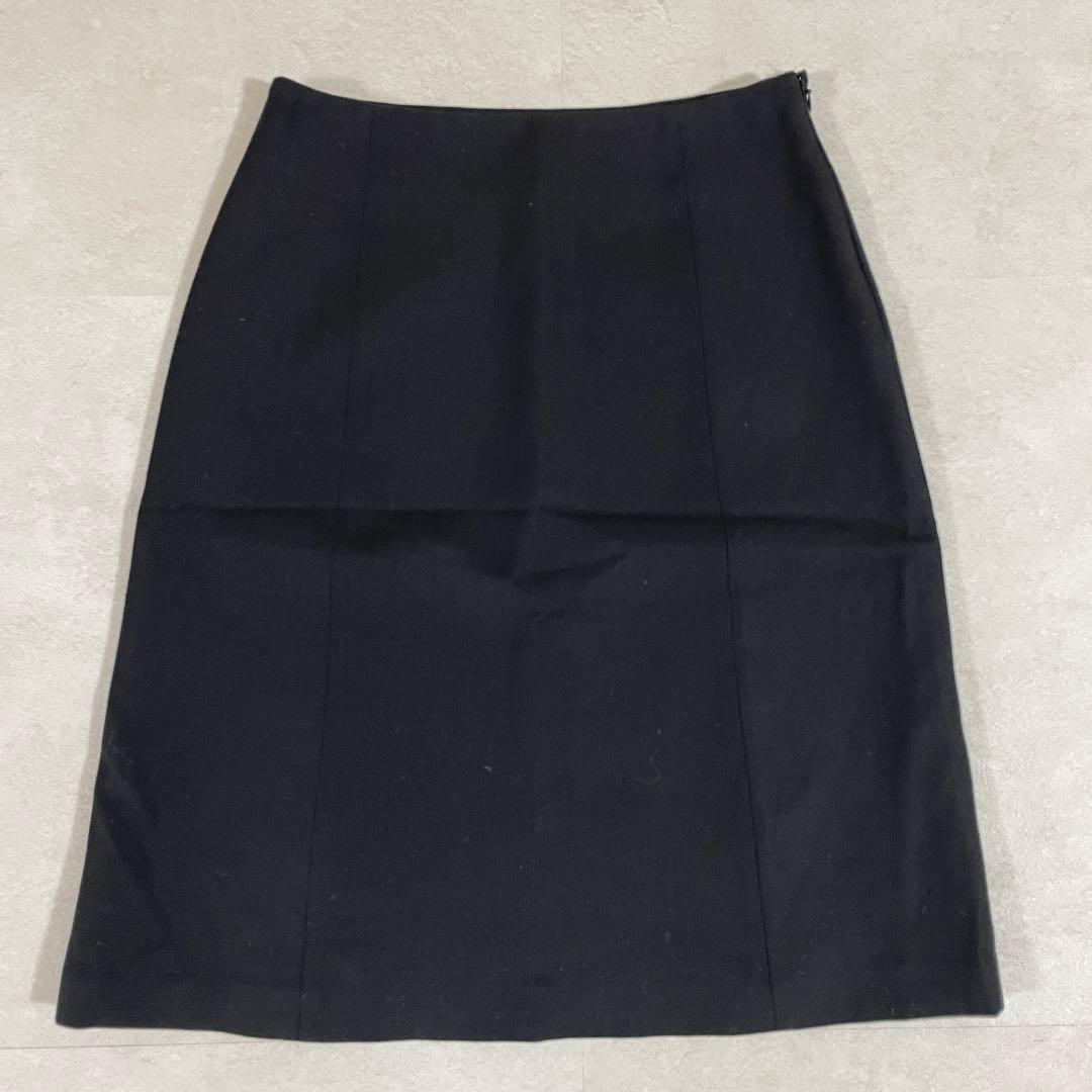 【美品】FENDI フェンディ ウールスカート イタリア製 サイズ42 ブラック