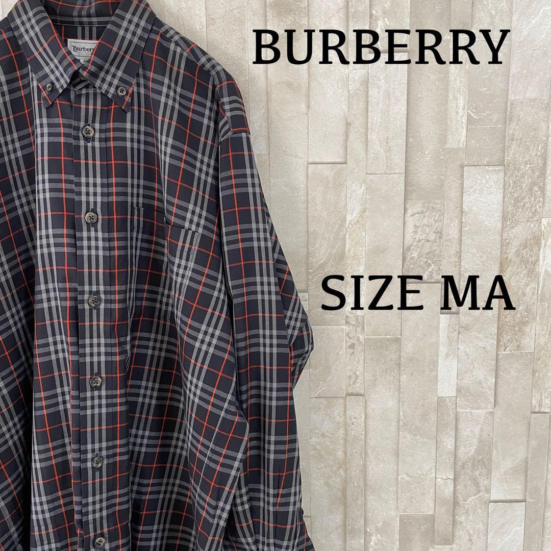 【美品】90s BURBERRYS 長袖シャツ バーバリーチェック サイズMA