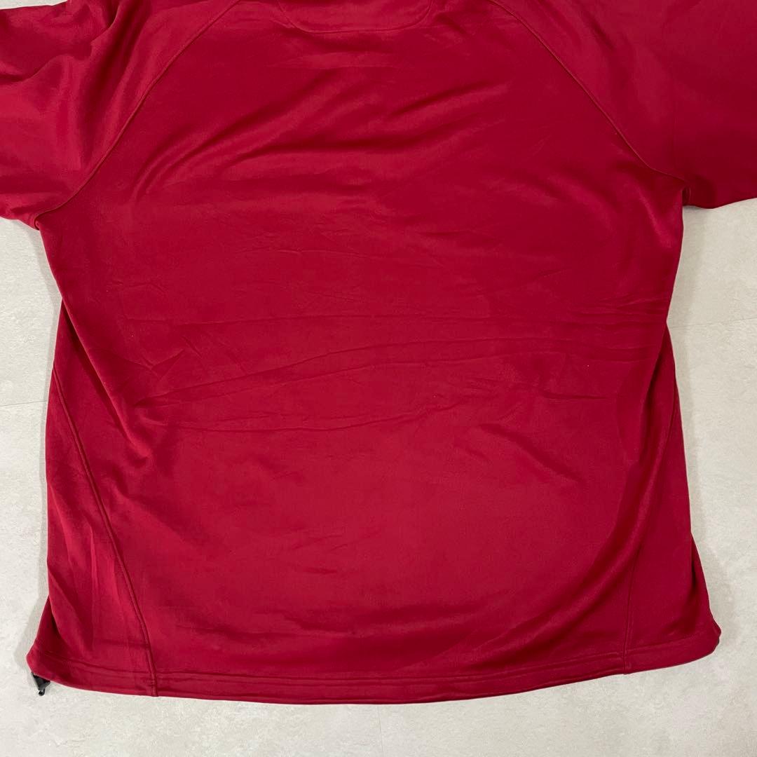 古着 UNDER ARMOUR ハーフジップ フリース レッド