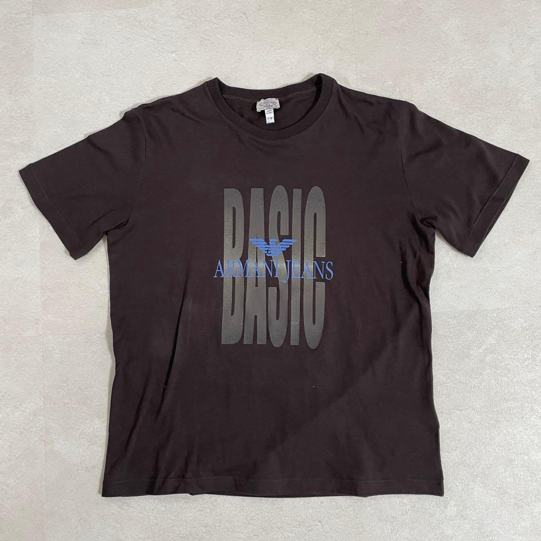 古着ARMANI JEANS 半袖Tシャツ サイズ8 ブラック