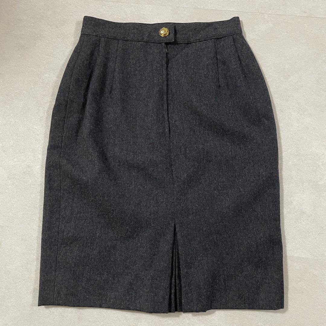 【美品】Salvatore Ferragamo 膝丈スカート イタリア製