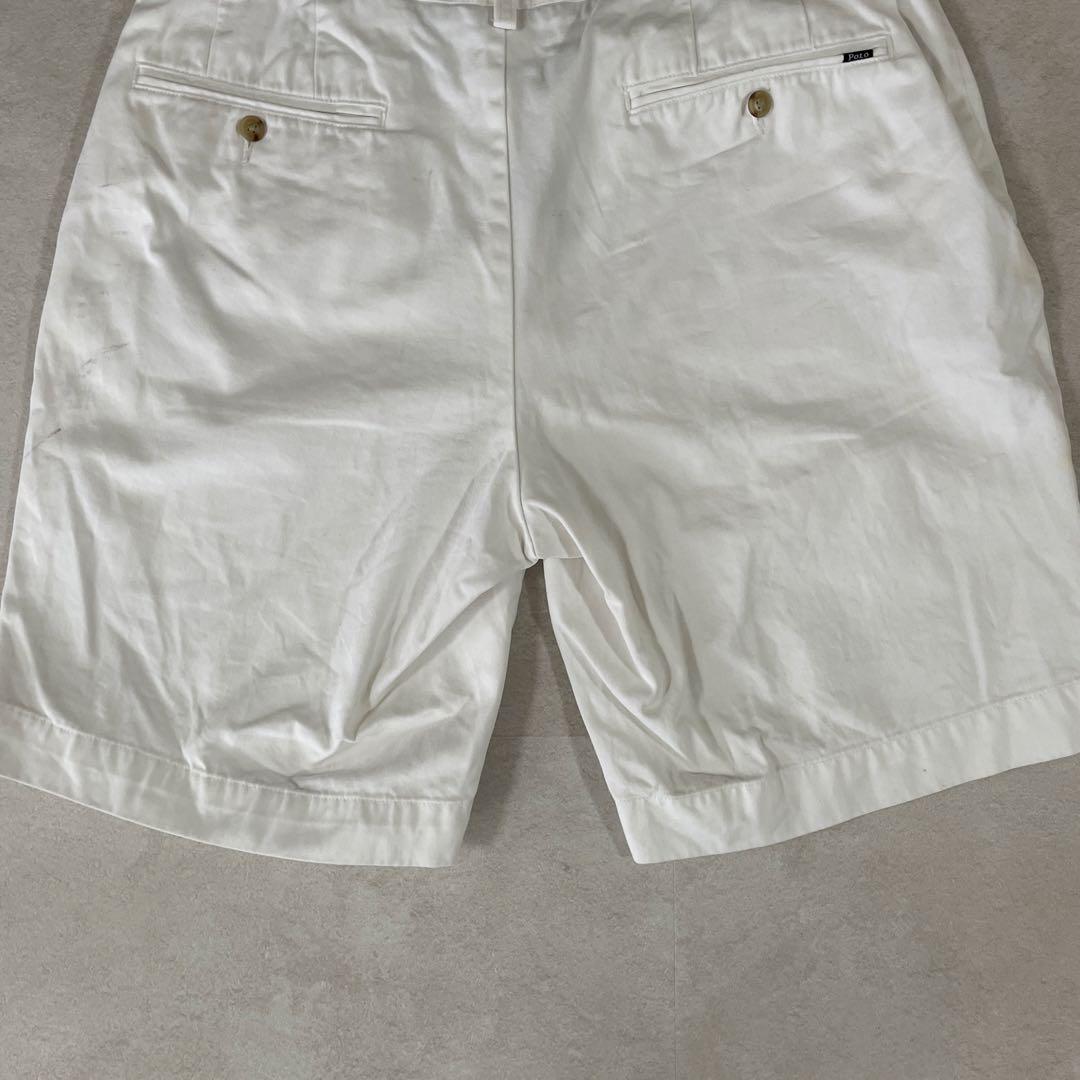 古着 POLO RALPH LAUREN ハーフパンツ サイズ33 ホワイト