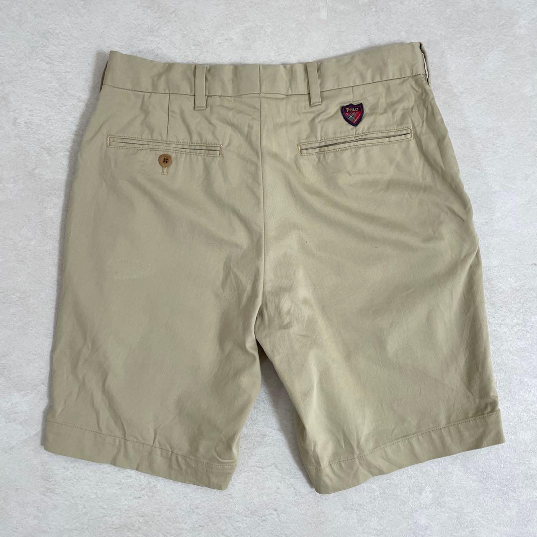 古着 POLO RALPH LAUREN ハーフパンツ サイズ28 ベージュ