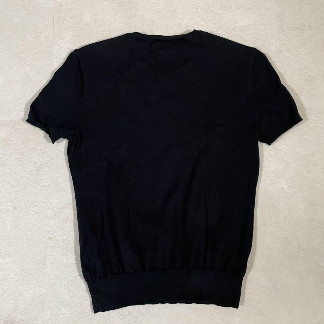 【美品】POLO RALPH LAUREN 半袖セーター ニット XS 黒色