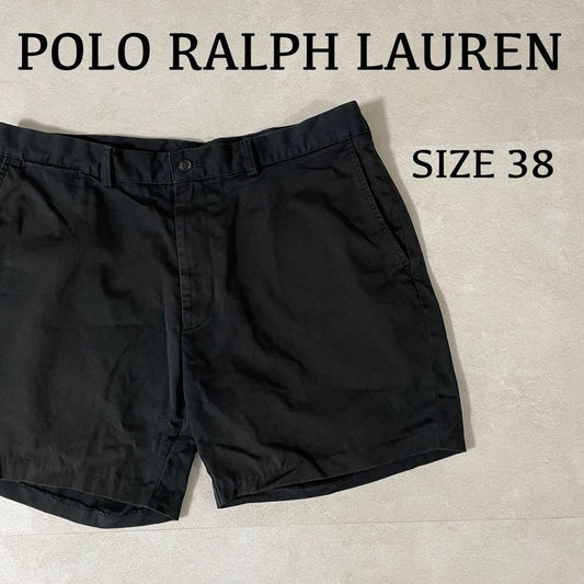 90s POLO RALPH LAUREN ハーフパンツ サイズ38 ブラック