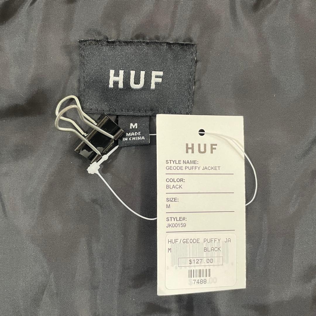 【新品未使用タグ付】HUF ジョージパフィージャケット Mサイズ ブラック