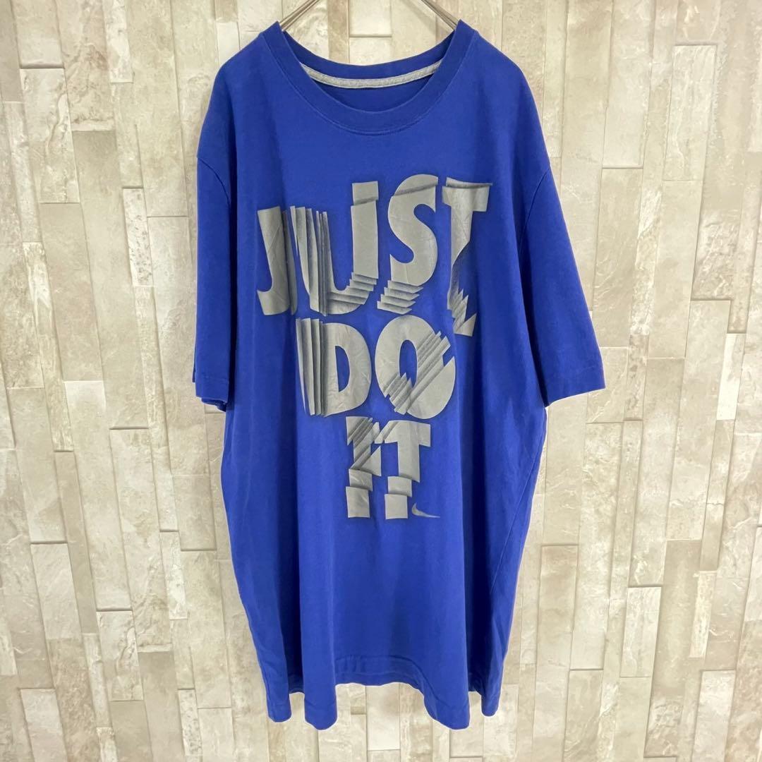 古着 NIKE 半袖Tシャツ Lサイズ ブルー