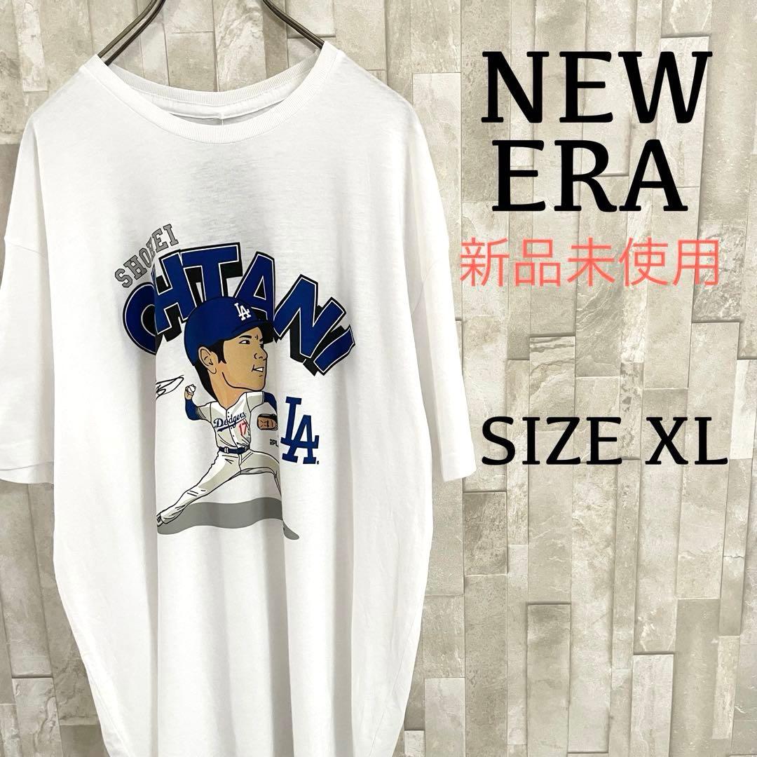 【新品未使用タグ付】NEW ERA 大谷翔平 ピッチャー Tシャツ XL 白色