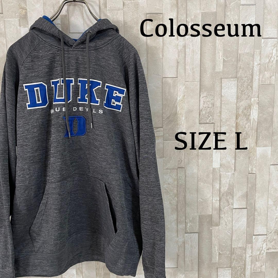 【美品】Colosseum プルオーバー パーカー カレッジ ロゴ刺繍 L