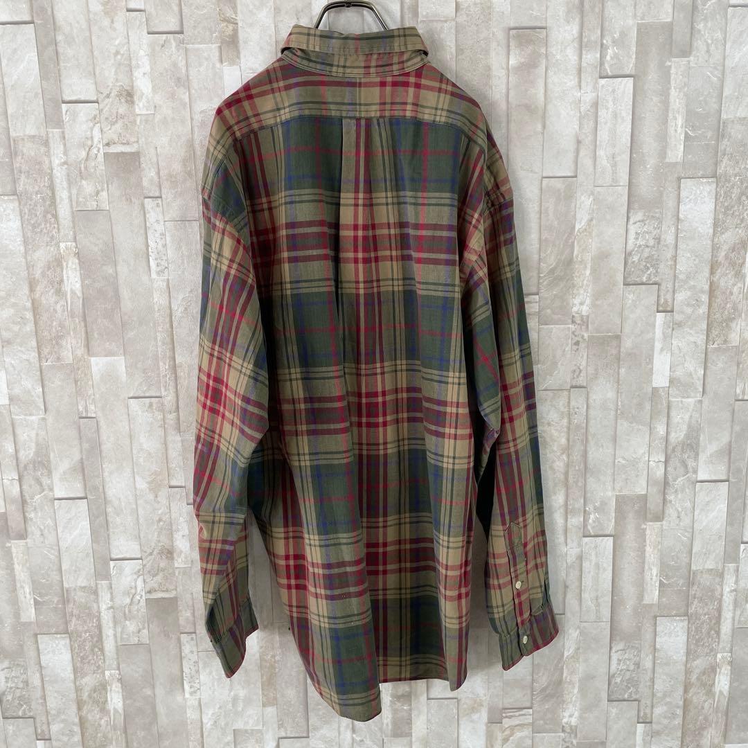 90s POLO RALPH LAUREN 長袖シャツ サイズL チェック柄