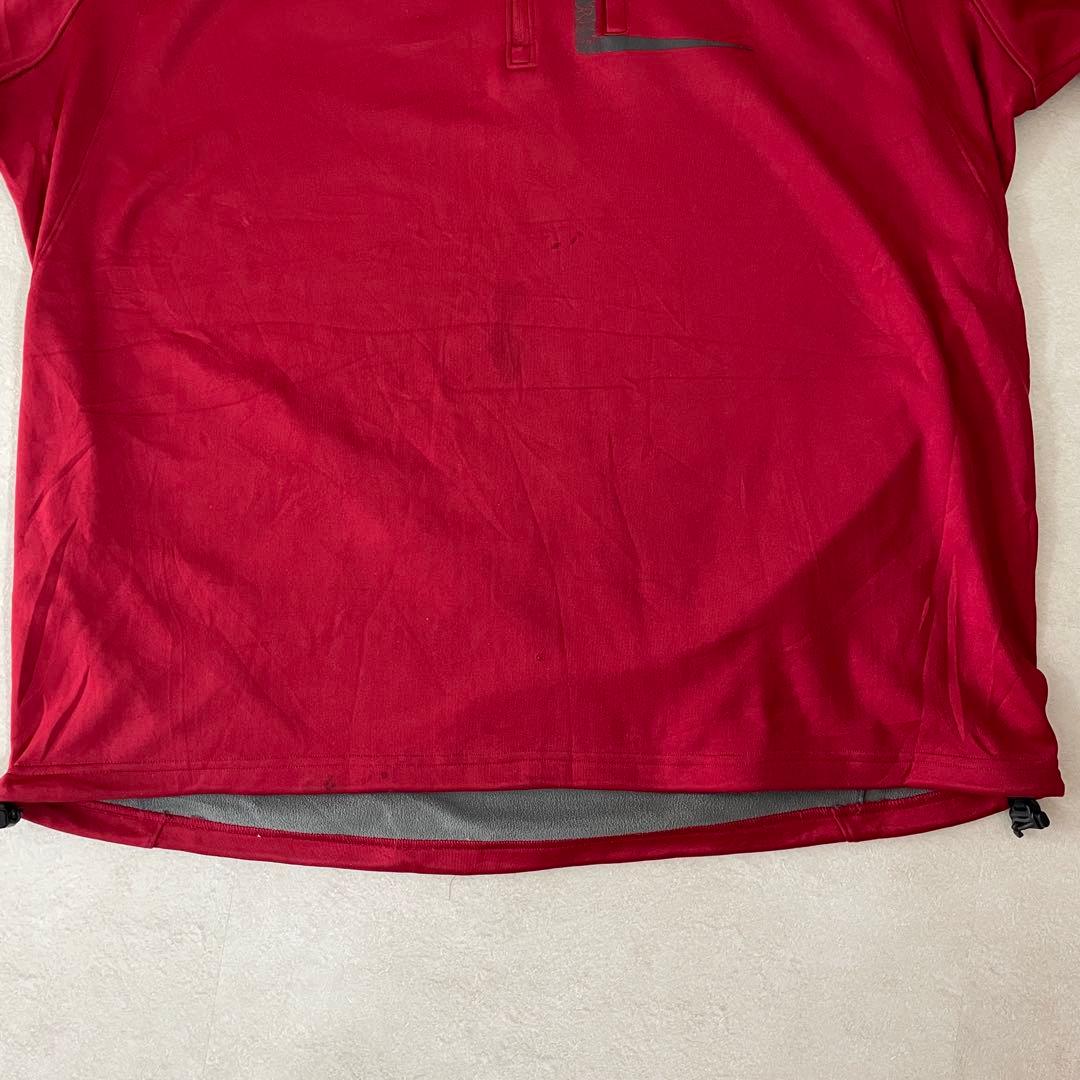 古着 UNDER ARMOUR ハーフジップ フリース レッド