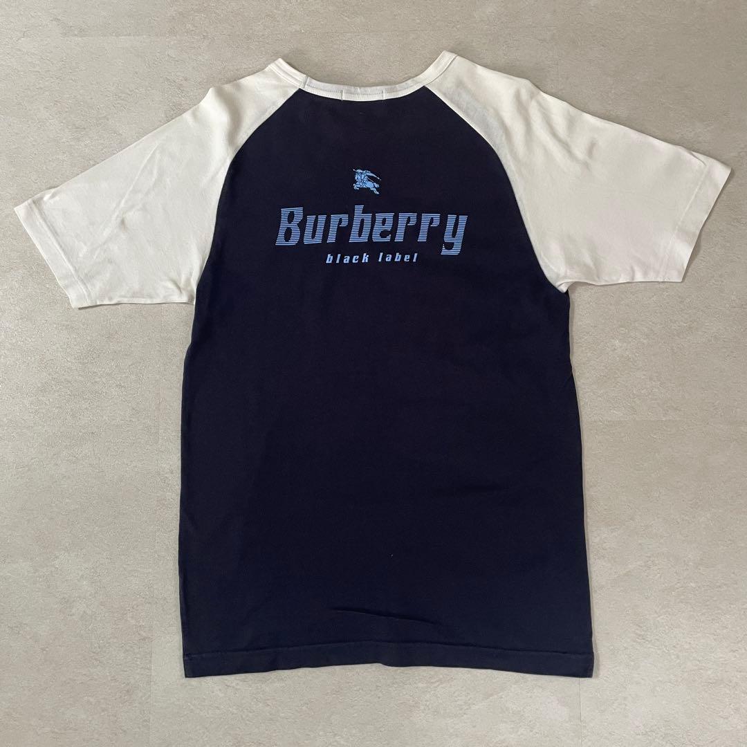 BURBERRY BLACKLABEL バックプリント 半袖Tシャツ 2サイズ