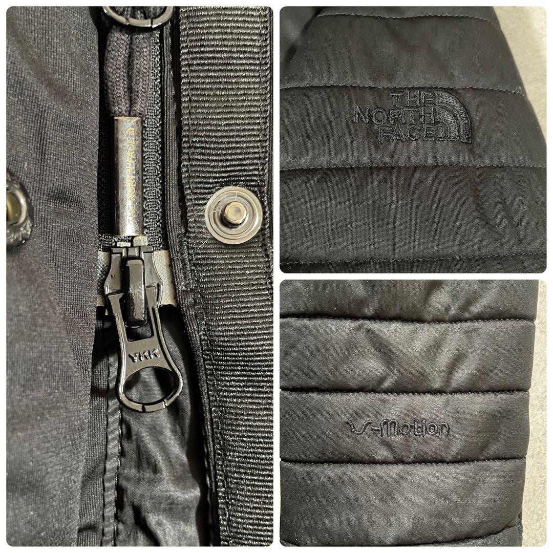 古着 ザノースフェイス ダウンコート ホワイトレーベル V-motion 黒 M