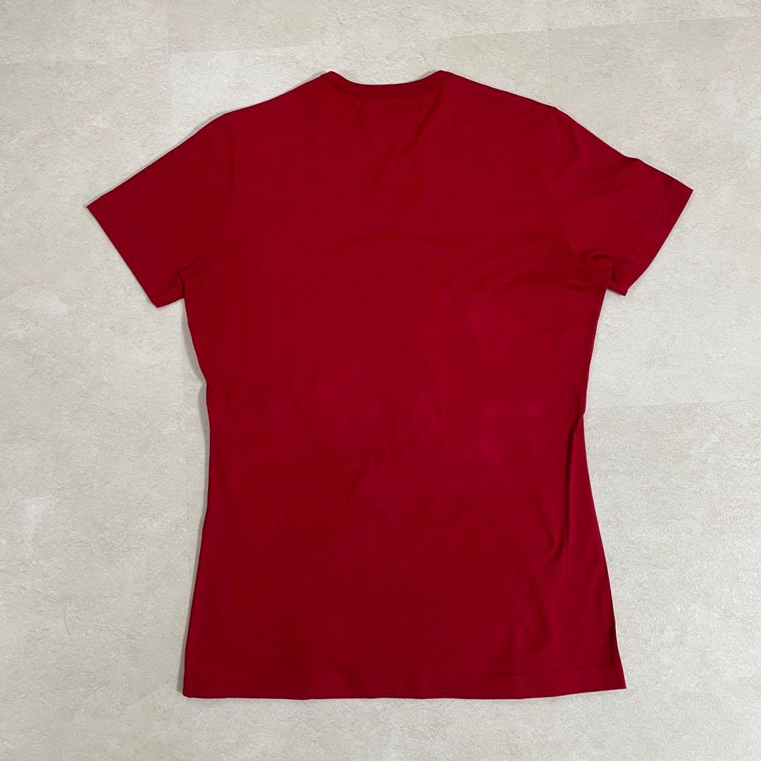 古着ARMANI JEANS Tシャツ ロゴプリント サイズM レッド