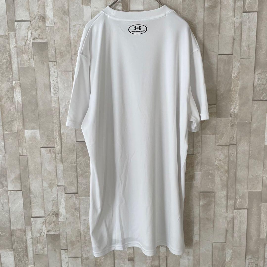 【美品】古着 UNDER ARMOUR 半袖Tシャツ XLサイズ ホワイト