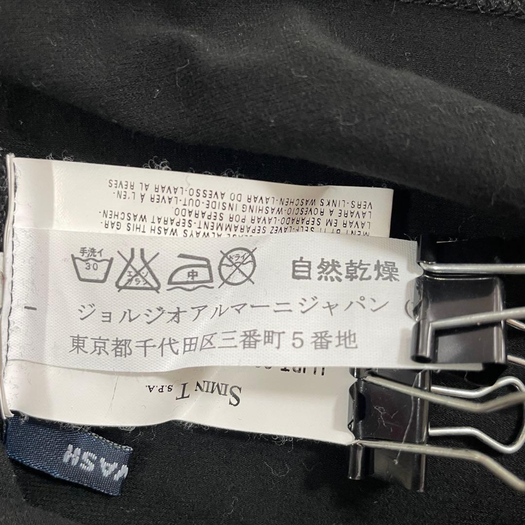 【美品】古着 ARMANI JEANS ブラック 半袖Tシャツ USAサイズ6