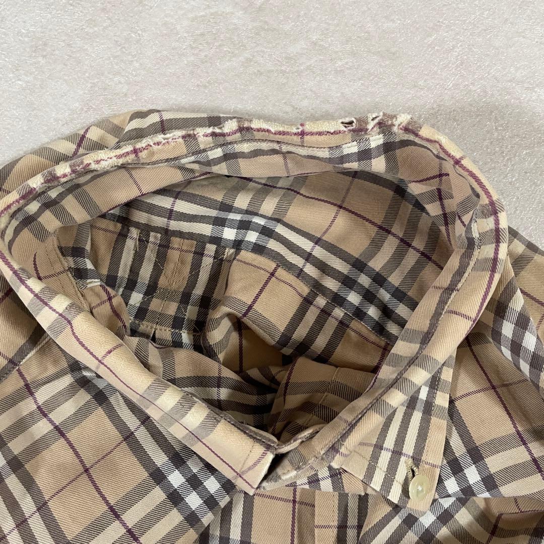 古着 BURBERRY LONDON 長袖シャツ サイズL バーバリーチェック
