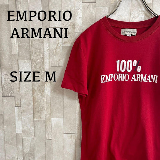 古着EMPORIO ARMANI Tシャツ サイズM レッド