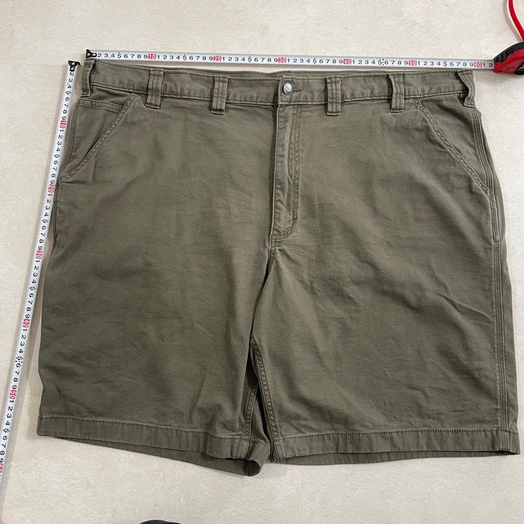 【美品】USA古着 carhartt ハーフパンツ サイズ46 カーキ
