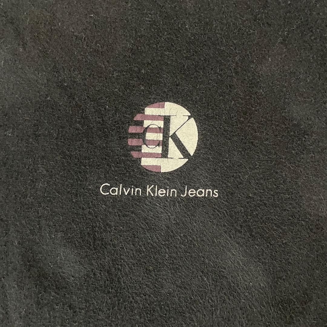 古着 Calvin Klein Jeans 長袖Tシャツ サイズM ブラック