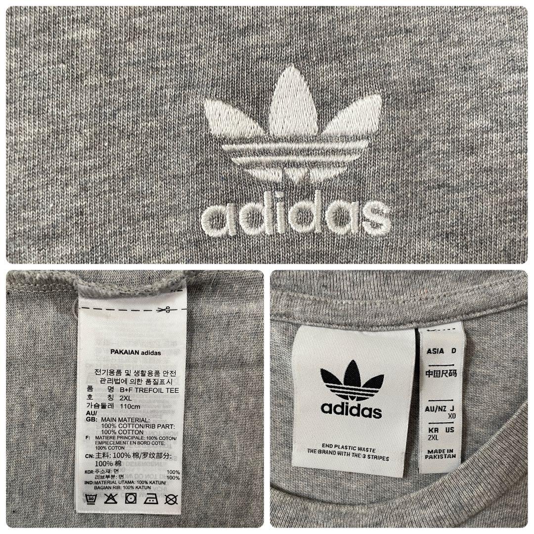 【美品】adidas originals半袖Tシャツ バックプリント 2XL