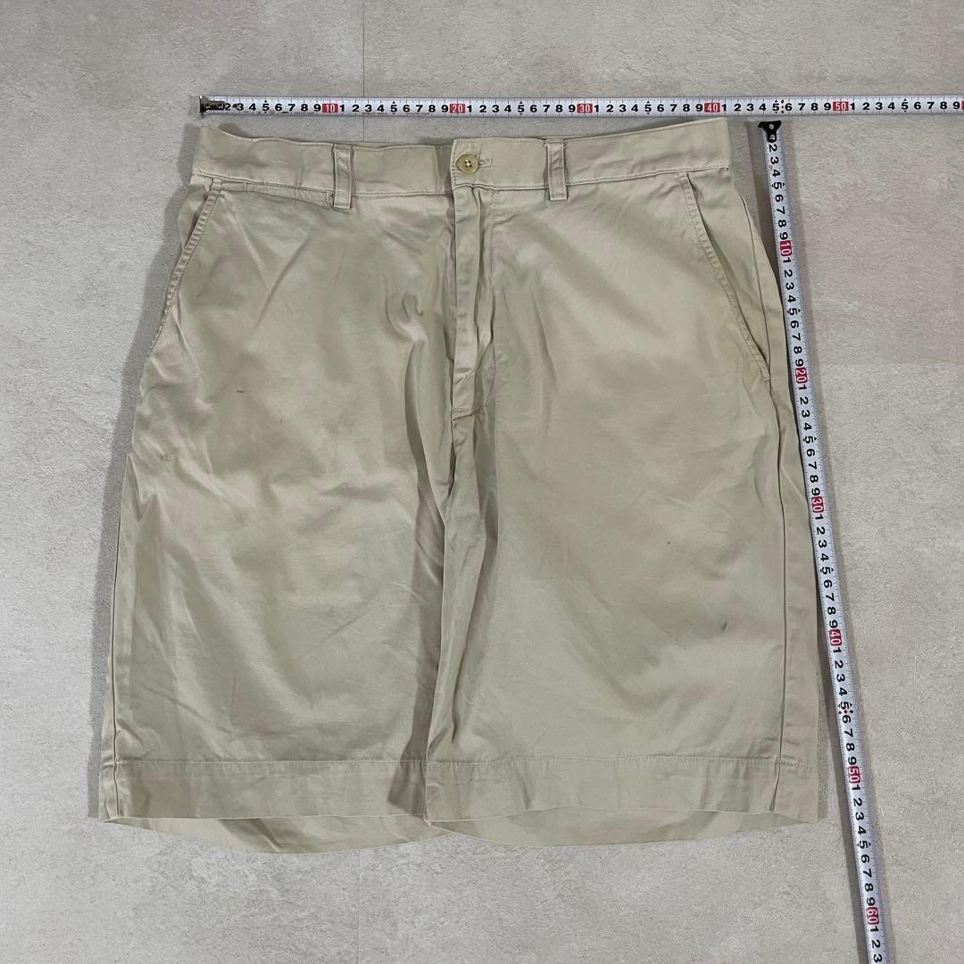 90s POLO RALPH LAUREN ハーフパンツ 32 アイボリー