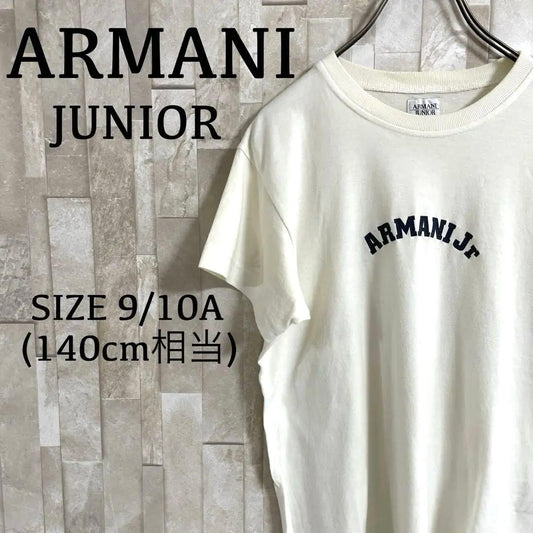 古着 ARMANI JUNIOR Tシャツ サイズ9/10A ホワイト