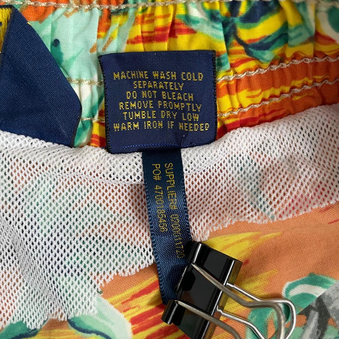 古着POLO RALPH LAUREN スイムショーツ サイズ S 総柄