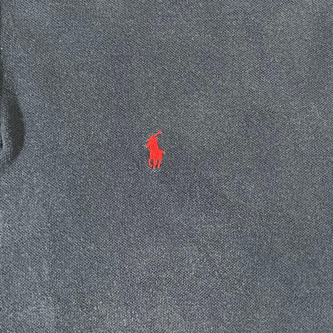 90s POLO RALPH LAUREN 半袖ポロシャツ 2XL ネイビー