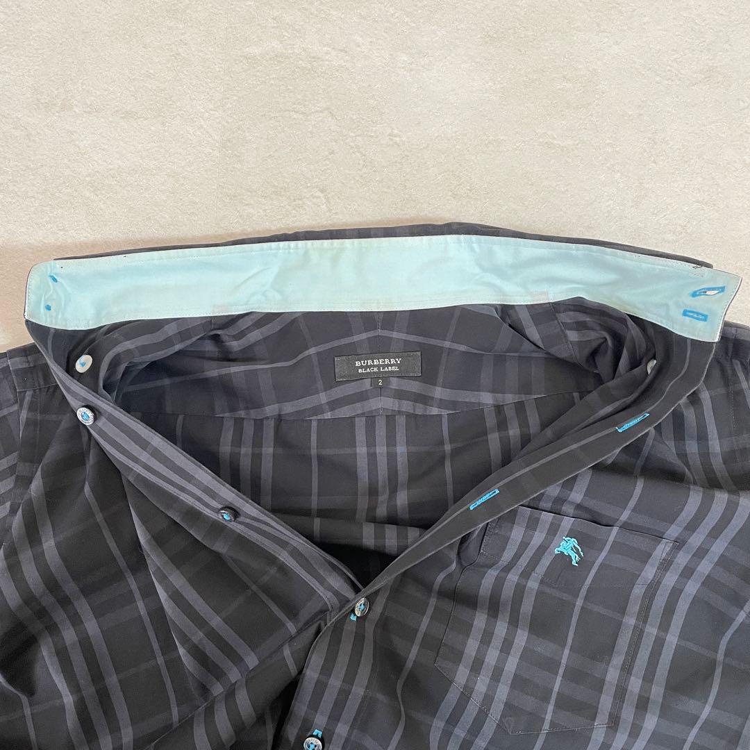 古着 BURBERRY BLACK LABEL長袖シャツ バーバリーチェック