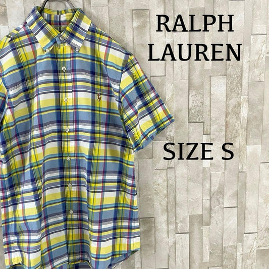 古着 RALPH LAUREN 半袖シャツ サイズS マルチカラーチェック柄
