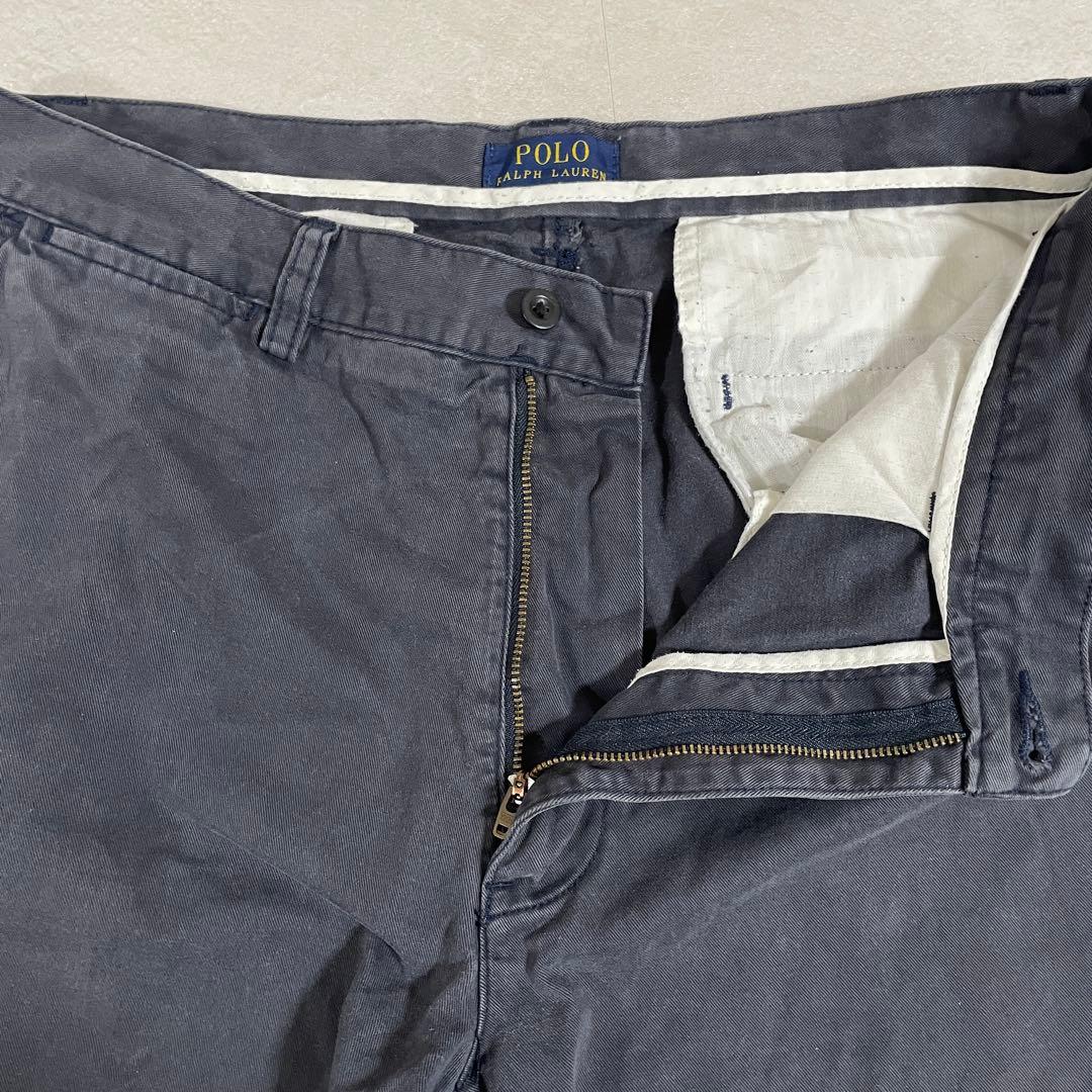 古着POLO RALPH LAUREN ハーフパンツ サイズ32 ネイビー