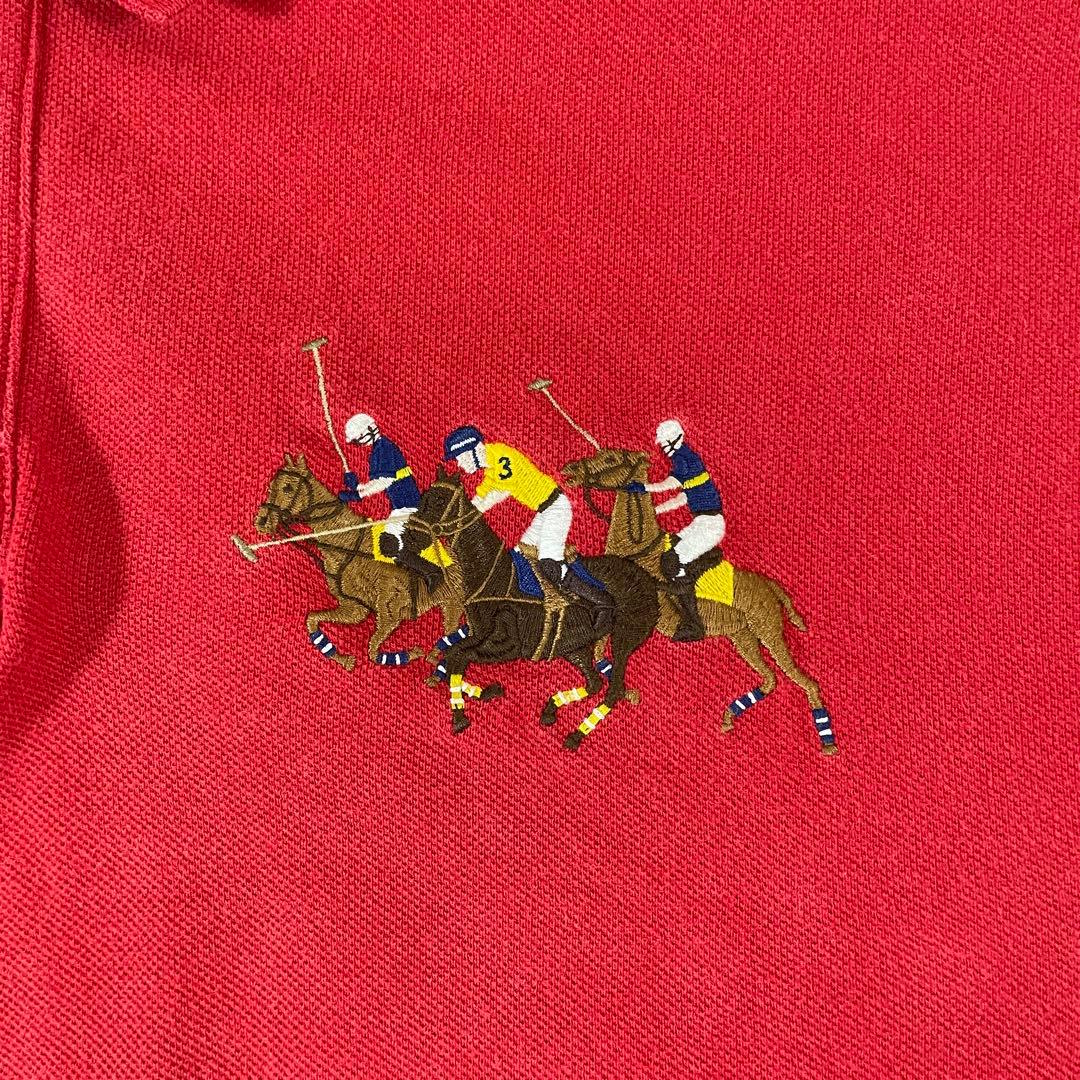 90s POLO RALPH LAUREN 半袖ポロシャツ XL トリプルポニー