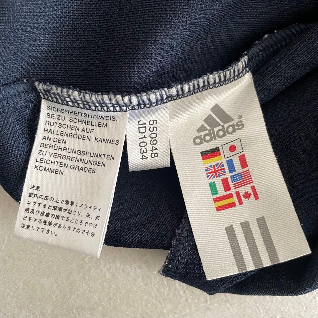 【美品】古着adidas トラックジャケット Oサイズ ネイビー