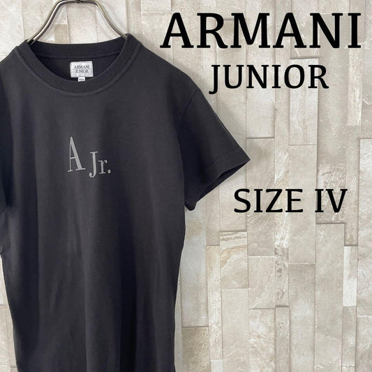 【美品】ARMANI JUNIOR 半袖Tシャツ サイズIV ブラック