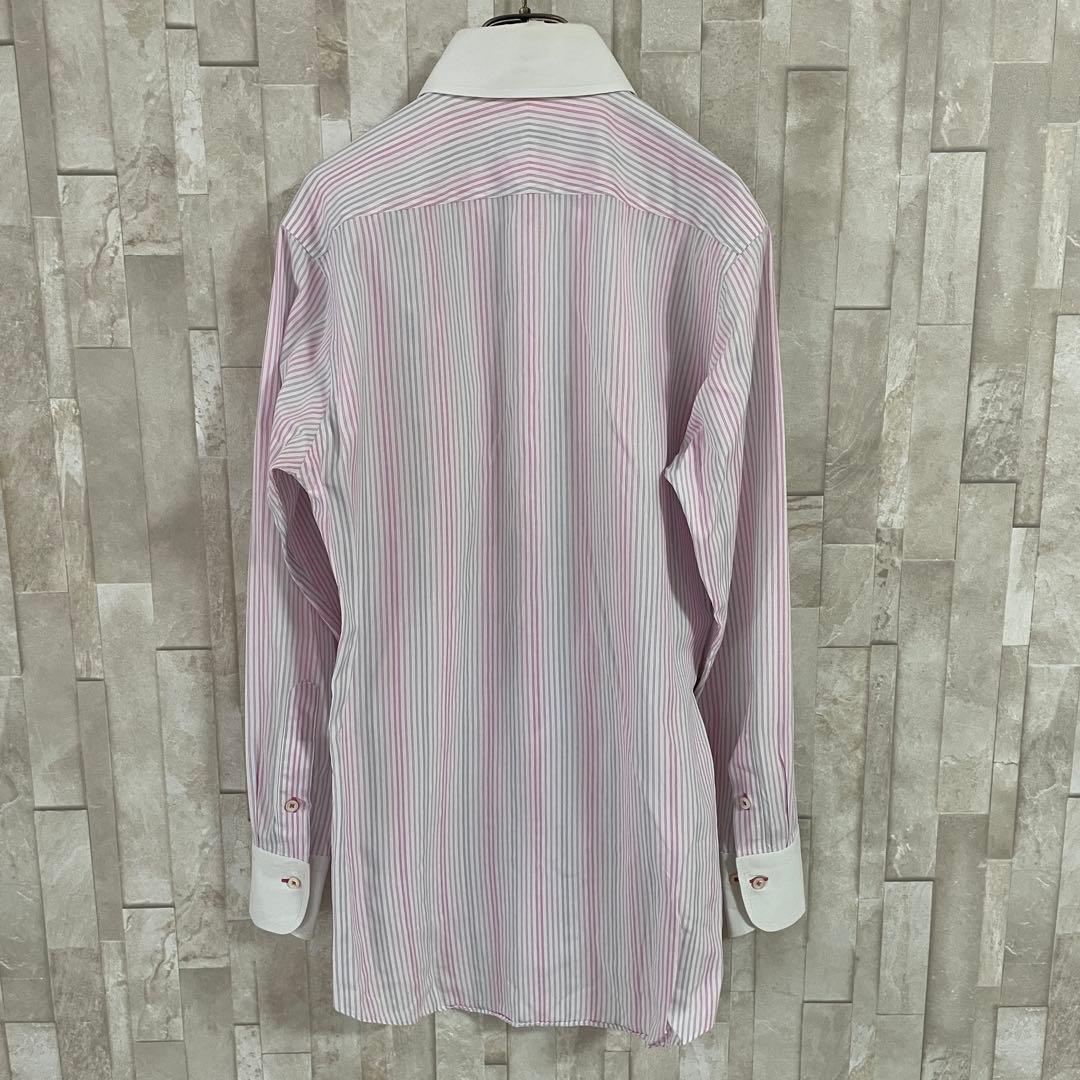 古着 BURBERRY BLACK LABEL 長袖シャツ ストライプ 38