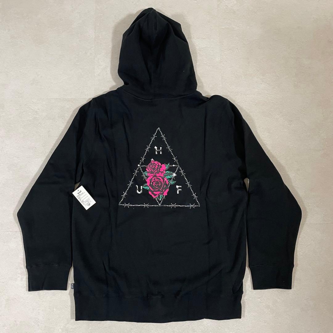 【新品未使用タグ付】HUF ディストピア ポンチョ フーディ バックプリント