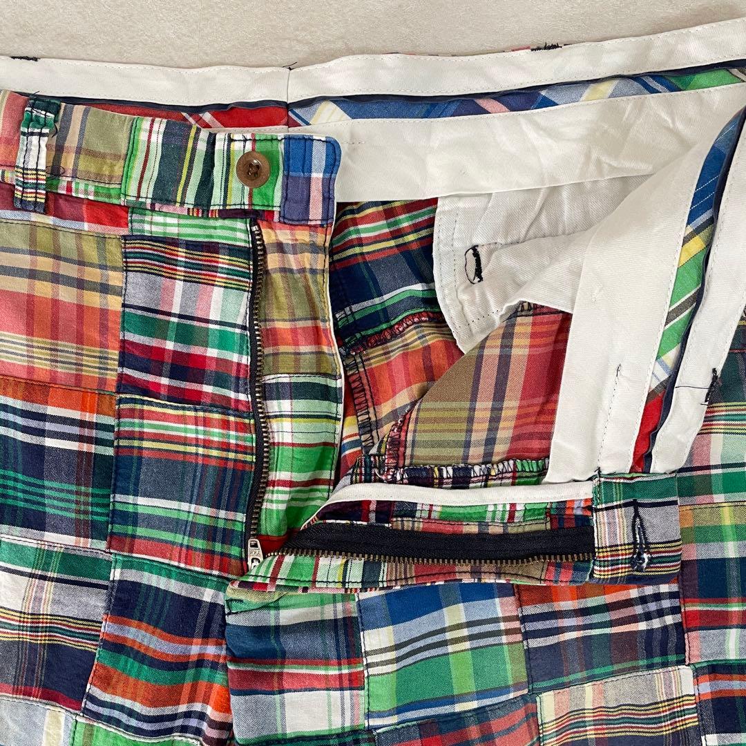 【美品】90s POLO RALPH LAUREN ハーフパンツ パッチワーク