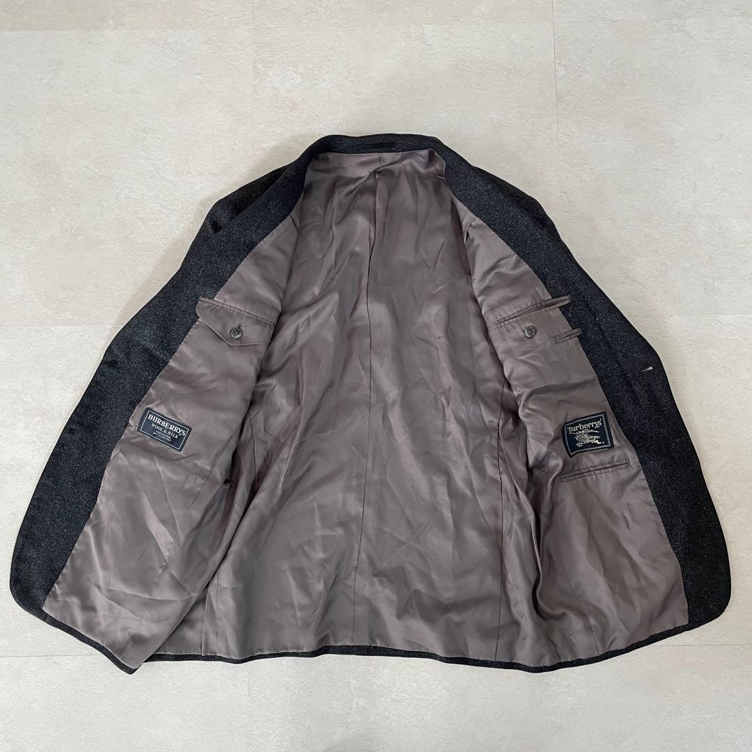 90s BURBERRYS テーラードジャケット 日本製 グレー