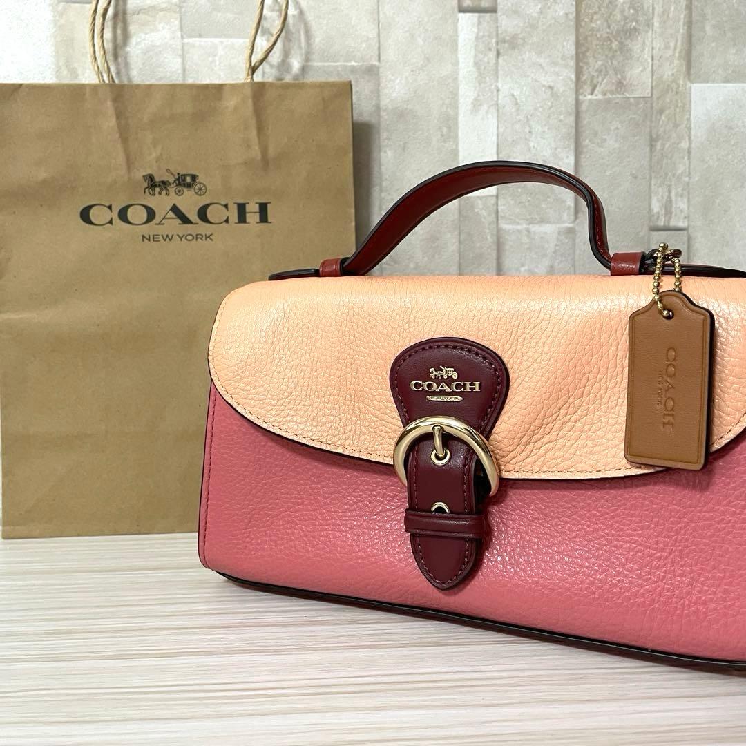 訳あり新品 COACH ハンドバッグ 2way マルチカラー