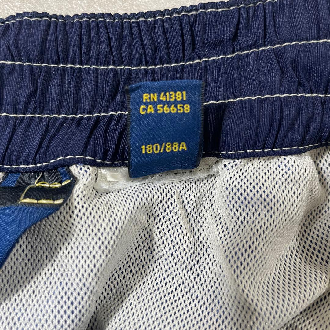 古着POLO RALPH LAUREN 青 スイムショーツ Lサイズ