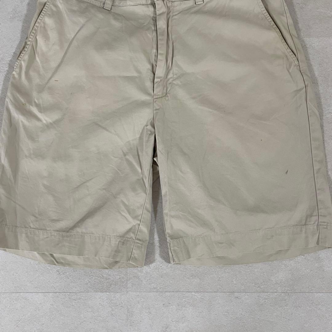 90s POLO RALPH LAUREN ハーフパンツ 32 アイボリー