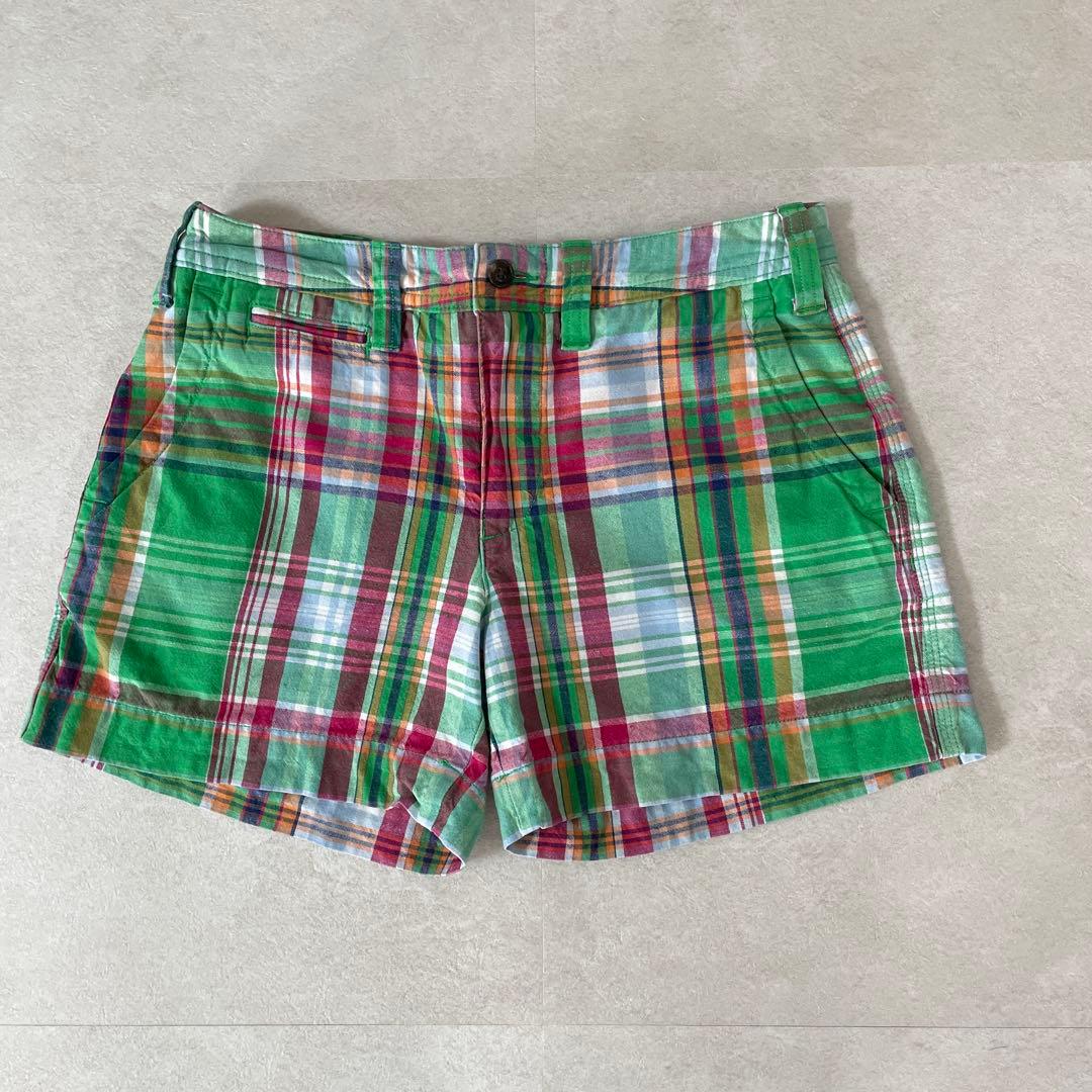 【美品】POLO RALPH LAUREN ハーフパンツ サイズ0 チェック柄