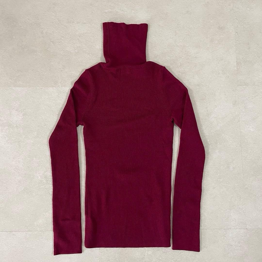 【美品】バーバリーロンドン ブルーレーベル 長袖タートルネック ロゴ刺繍 38