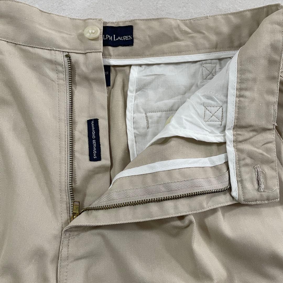 古着 POLO RALPH LAUREN ベージュ ハーフパンツ サイズ30