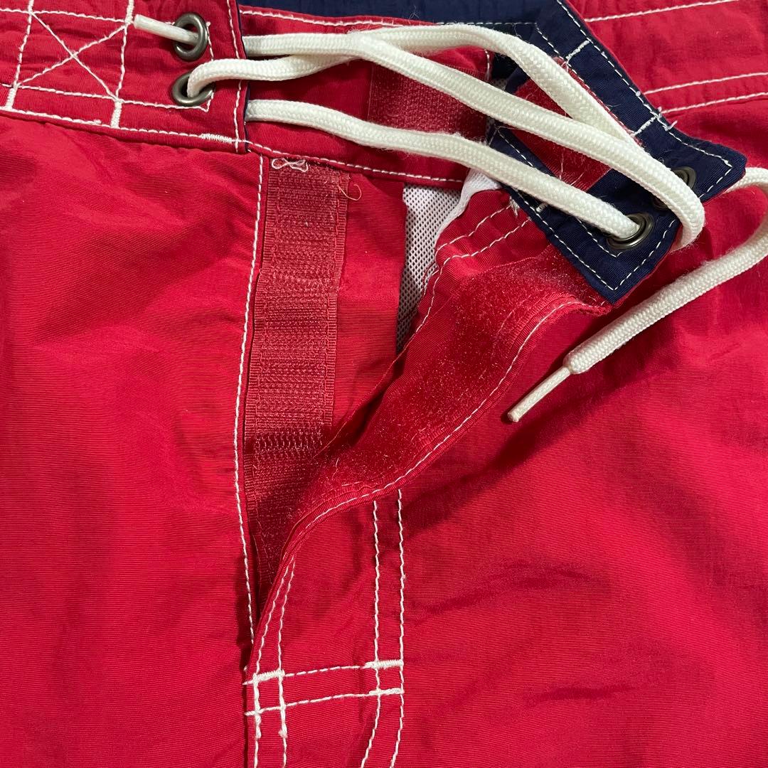 古着 90s POLO RALPH LAUREN レッド スイムショーツ L