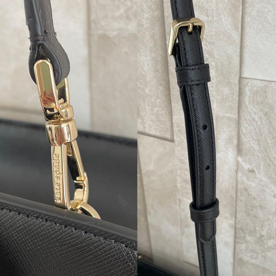訳あり新品 kate spade ハンドバッグ 2way 黒