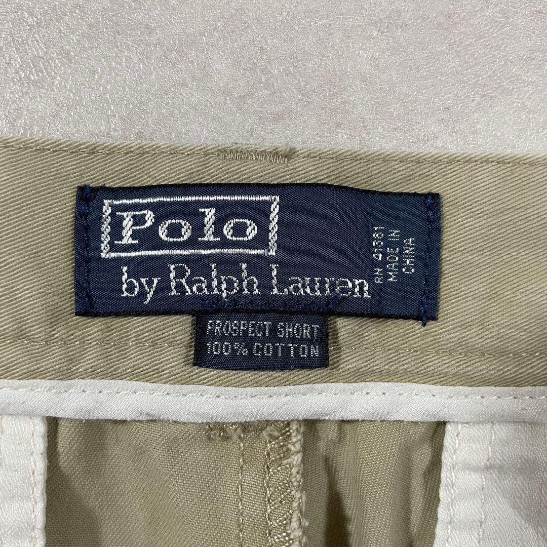 90s POLO RALPH LAUREN ハーフパンツ サイズ30 ベージュ