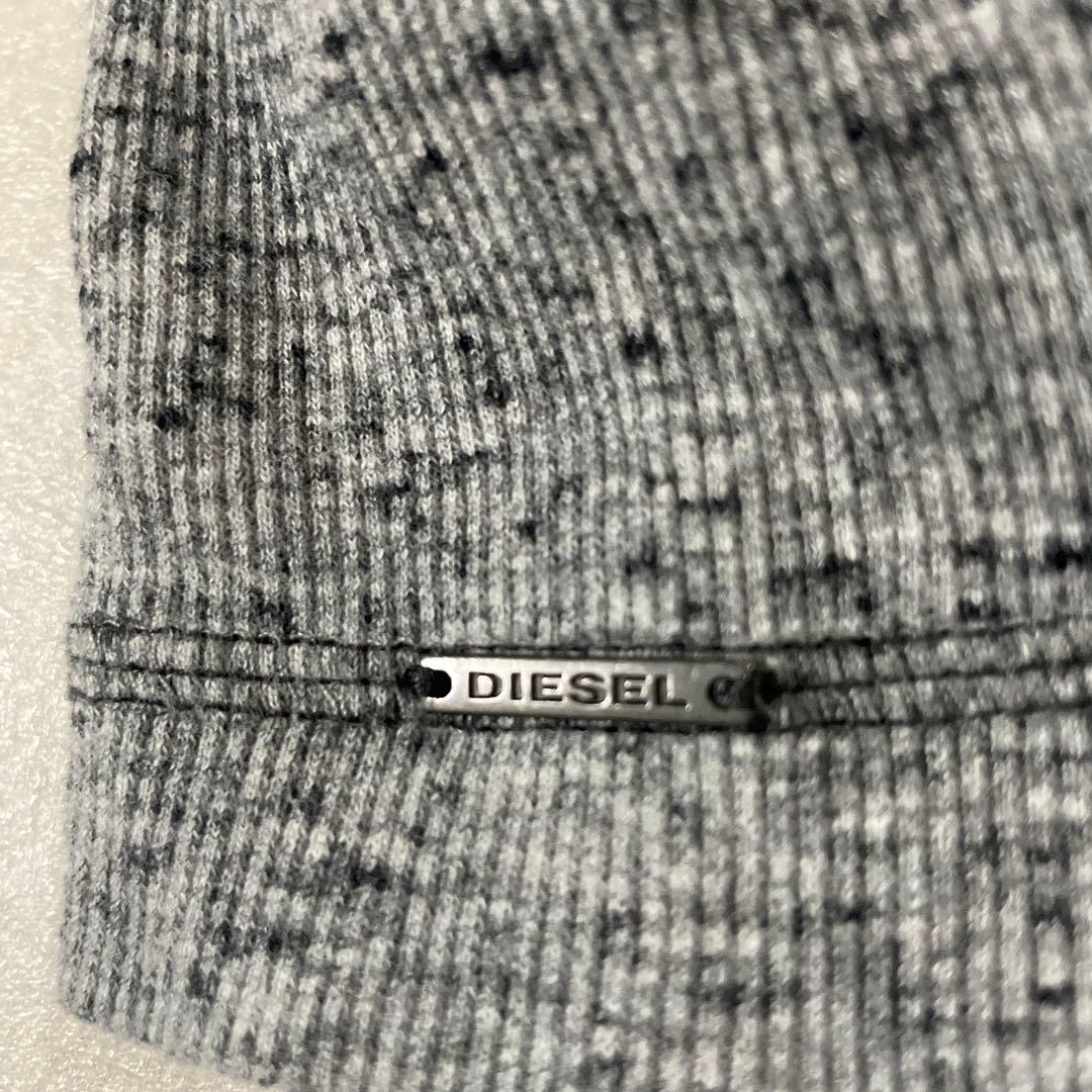 【美品】DIESEL 長袖 プルオーバー パーカー サイズL グレー