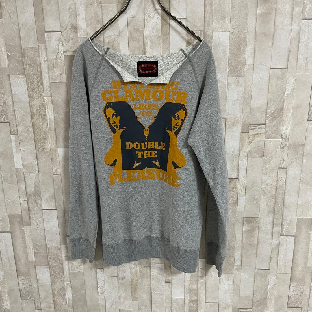 90s HYSTERIC GLAMOUR スウェットシャツ ビッグプリント